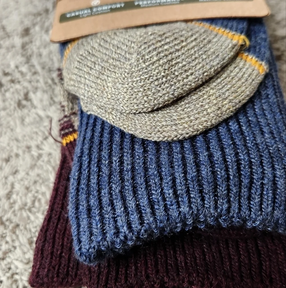 Goldtoe Signature Collection Men's Fair Isle Reverse Knit Crew Camp Socks 2pk